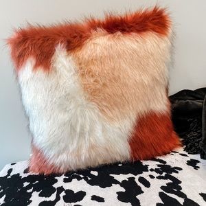 Opalhouse Faux Fur Colorblock Throw Pillow